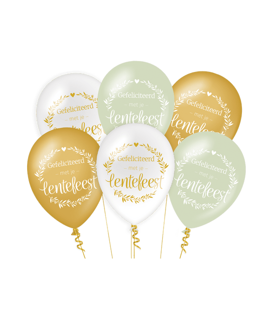 Lentefeest Ballonnen 30cm 8st van Paper Dreams koop je bij Partywinkel