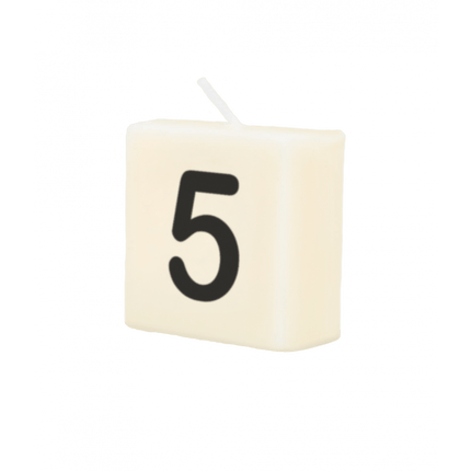 Letter Kaarsje 5 4cm van Paper Dreams koop je bij Partywinkel