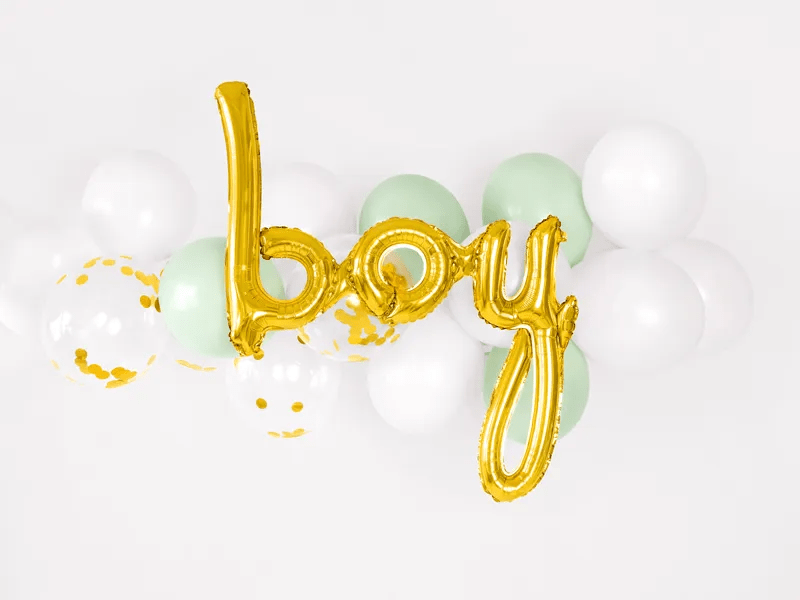 Letterballon Set Boy Rose Goud Leeg 74cm van Partydeco koop je bij Partywinkel