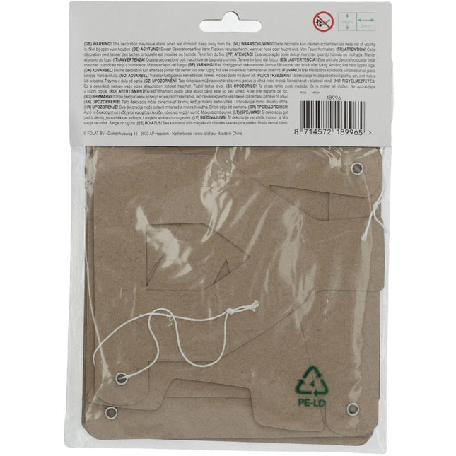 Letterslinger Happy Birthday 1,6m van Folat koop je bij Partywinkel