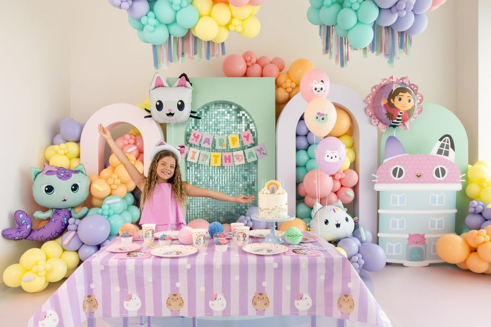 Letterslinger Happy Birthday Gabby's Dollhouse, 180 x 15 cm van Partydeco koop je bij Partywinkel