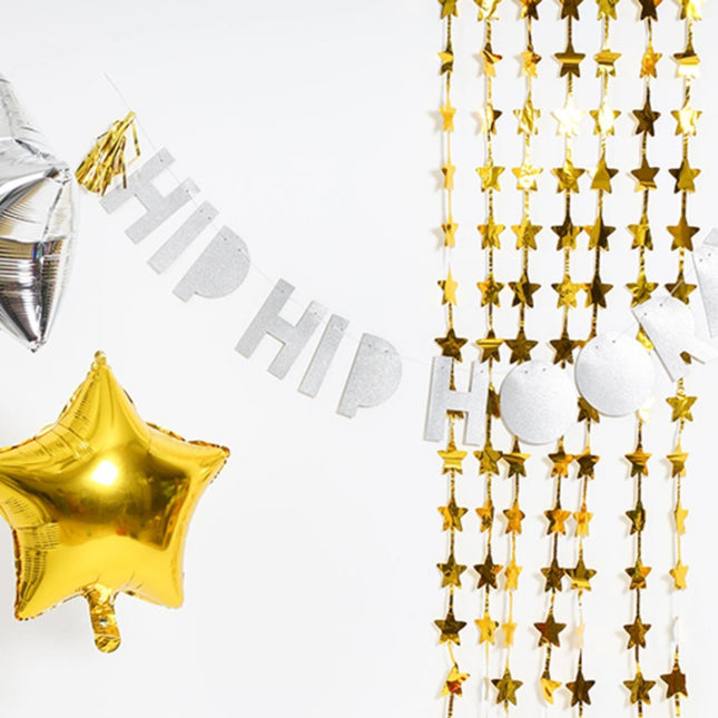 Letterslinger Hip Hip Hooray 1,6m van Folat koop je bij Partywinkel