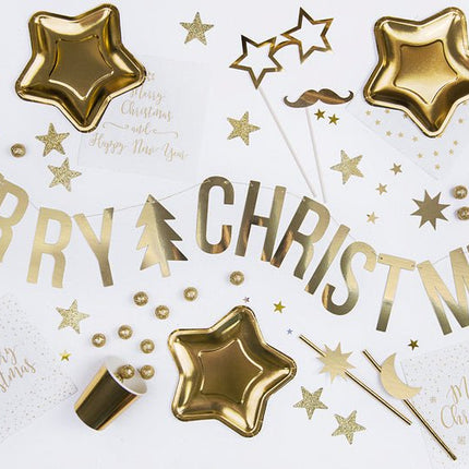 Letterslinger Merry Christmas 1,5m van Partydeco koop je bij Partywinkel
