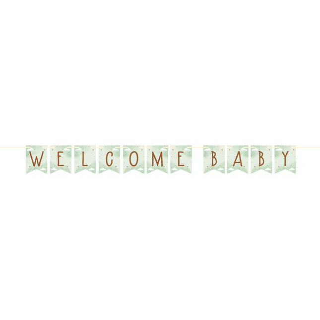 Letterslinger Welcome Baby van Creative Converting koop je bij Partywinkel