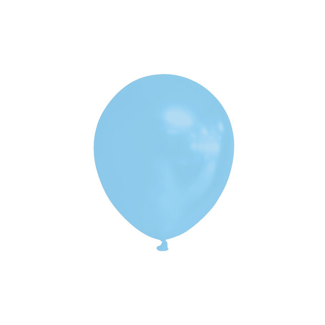 Lichtblauwe Ballonnen 13cm 100st van WeFiesta koop je bij Partywinkel