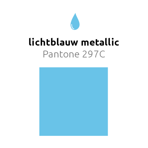 Lichtblauwe Ballonnen Metallic 25cm 50st van Balloonia koop je bij Partywinkel