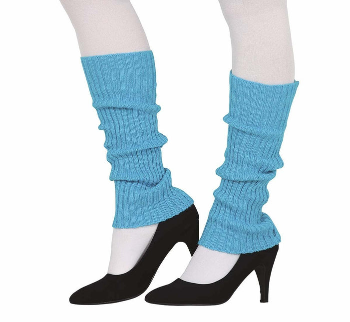 Lichtblauwe Beenwarmers van Fiestas Guirca koop je bij Partywinkel