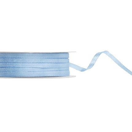 Lichtblauwe Lint 3Mm 50m van Partydeco koop je bij Partywinkel