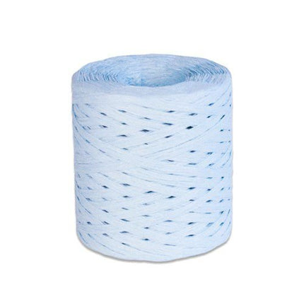 Lichtblauwe Lint Papier 200m van Haza Witbaard koop je bij Partywinkel
