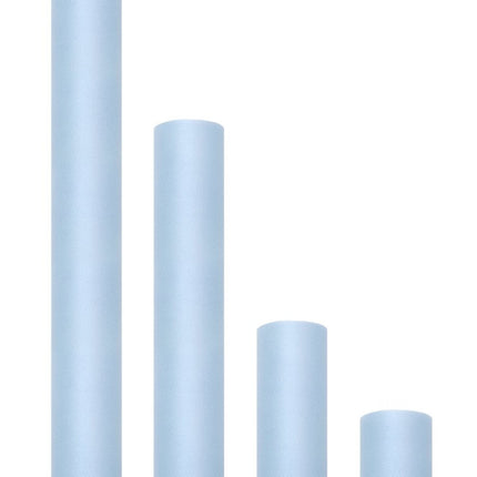 Lichtblauwe Tule Rol 30cm 9m van Partydeco koop je bij Partywinkel