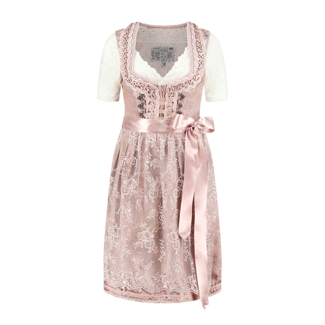 Lichtroze Dirndl Jurk Oktoberfest Dames 2 Delig van Haus Huberts koop je bij Partywinkel
