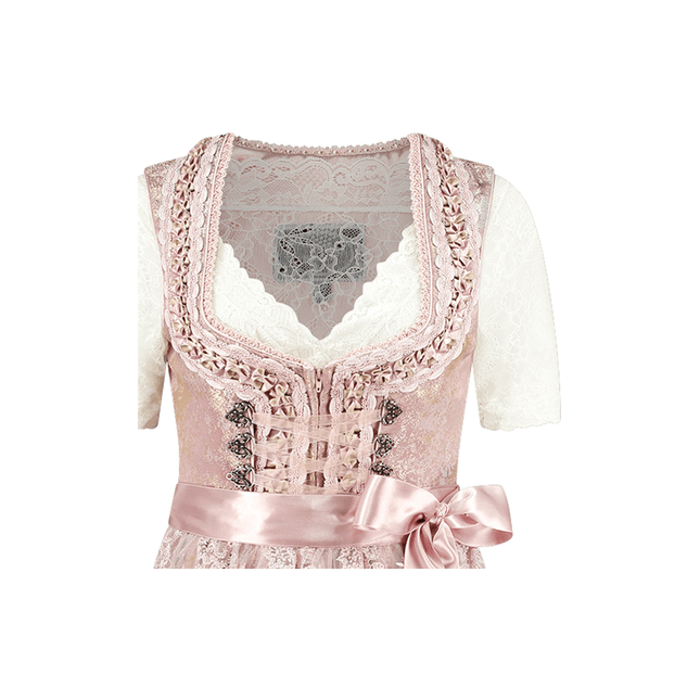 Lichtroze Dirndl Jurk Oktoberfest Dames 2 Delig van Haus Huberts koop je bij Partywinkel