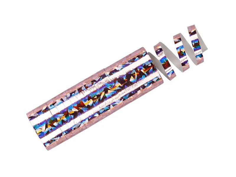 Lichtroze Serpentine Holografisch 3,8m van Partydeco koop je bij Partywinkel