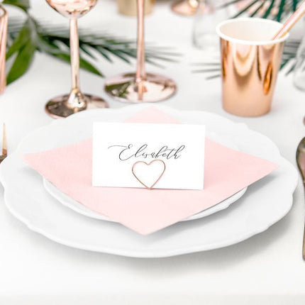 Lichtroze Servetten 30cm 20st van Partydeco koop je bij Partywinkel