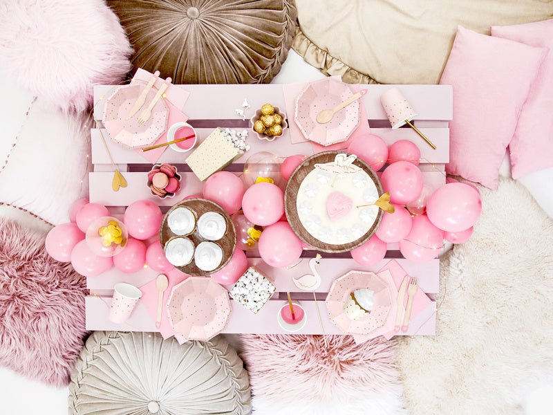 Lichtroze Servetten Deluxe 33cm 20st van Partydeco koop je bij Partywinkel