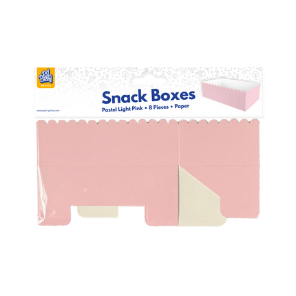 Lichtroze Snackbakje 12,5cm 8st van Paper Dreams koop je bij Partywinkel