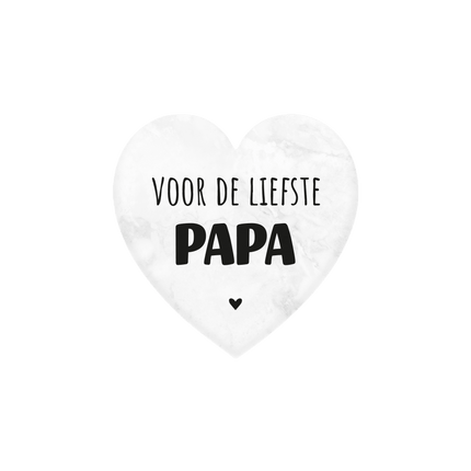 Liefste Papa Marmer Hartje 5cm van Paper Dreams koop je bij Partywinkel
