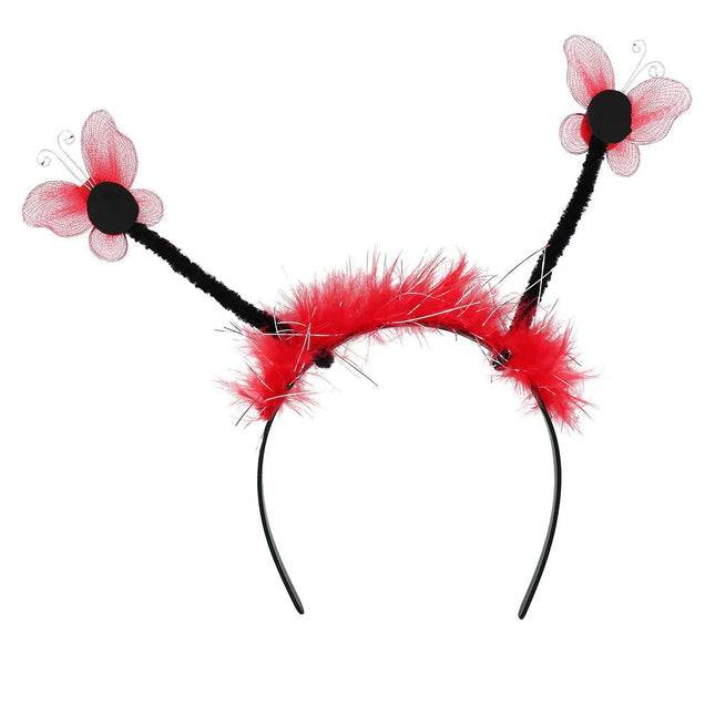 Lieveheersbeestje Haarband Rood van Boland koop je bij Partywinkel