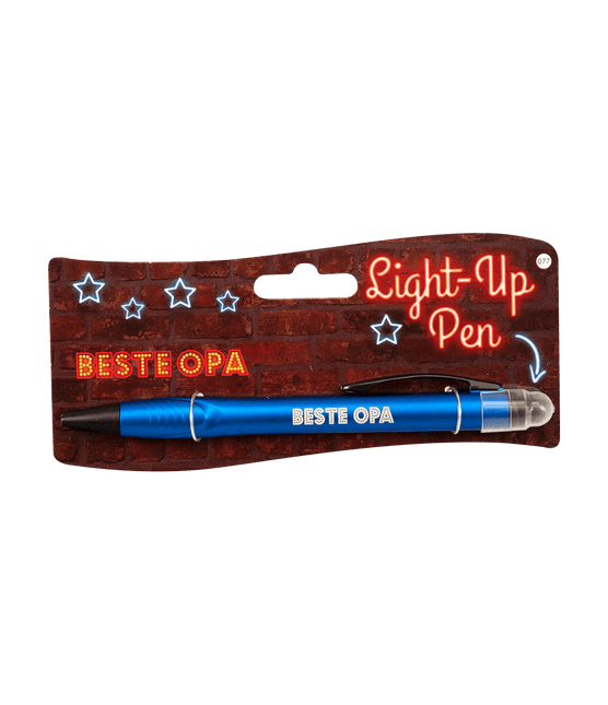Light Up Pen Beste Opa 15cm van Paper Dreams koop je bij Partywinkel