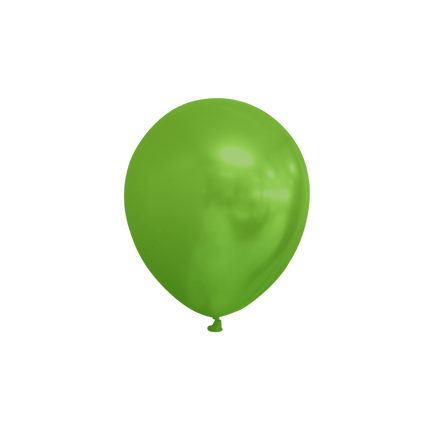 Lime Groene Ballonnen Metallic 13cm 100st van WeFiesta koop je bij Partywinkel