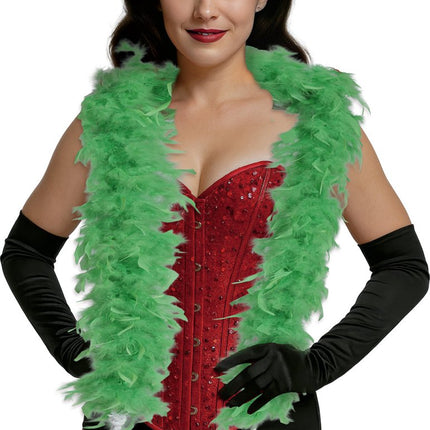 Lime Groene Boa Veren 80gr van Fiestas Guirca koop je bij Partywinkel