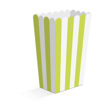 Lime Groene Popcorn Bakjes 13,5cm 8st van WeFiesta koop je bij Partywinkel
