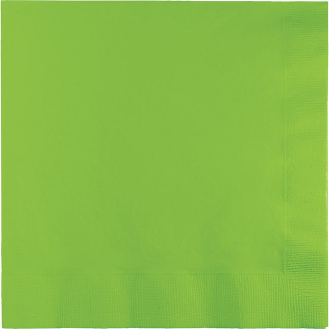 Lime Groene Servetten 2 - Laags 33cm 20st van Creative Converting koop je bij Partywinkel