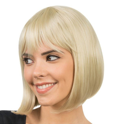 Lova Pruik Blond 30cm van CHAKS koop je bij Partywinkel