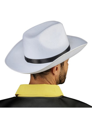 Lucky Luke cowboyhatt, vit, one size