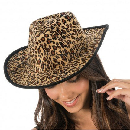 Luipaard Cowboyhoed One Size van CHAKS koop je bij Partywinkel