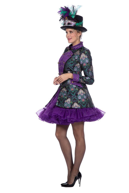 Groen Paarse Jas Dames van Wilbers & Wilbers koop je bij Partywinkel