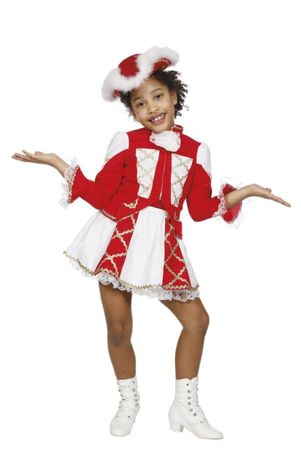 Majorette Kostuum Rood Meisje van Wilbers & Wilbers koop je bij Partywinkel