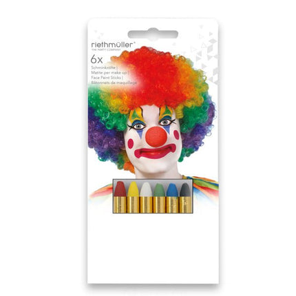 Make Up Sticks Meerkleurig 6st van Riethmueller koop je bij Partywinkel