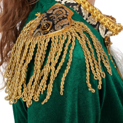 Markiezin Jas Groen Goud Dames van Wilbers & Wilbers koop je bij Partywinkel