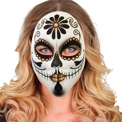 Masker Dia De Los Muertos Vrouw van Widmann koop je bij Partywinkel