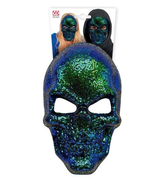 MASKER SCHEDEL - PAILLETTEN van Widmann koop je bij Partywinkel