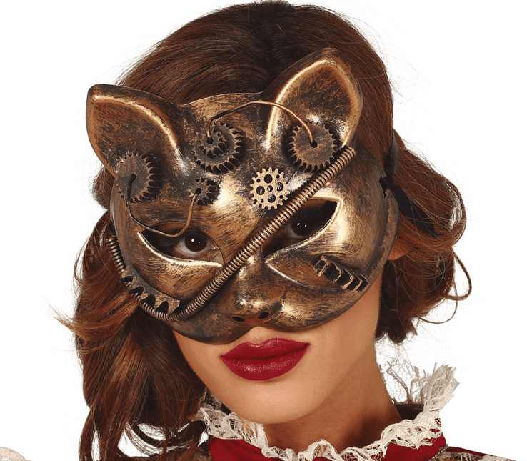 Masker Steampunk Kat van Fiestas Guirca koop je bij Partywinkel