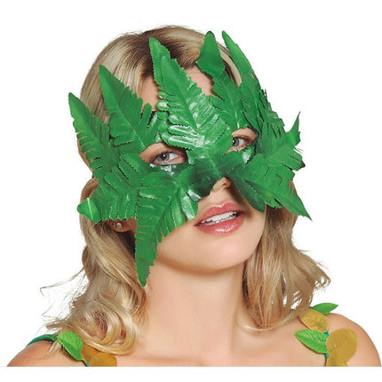 Masker Van Bladeren Grood Rood van Fiestas Guirca koop je bij Partywinkel