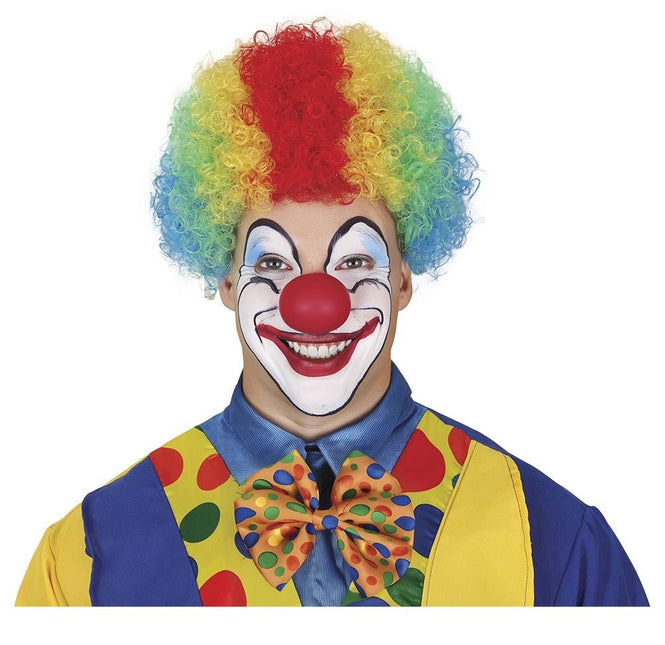 Meerkleurige Pruik Krullen van Fiestas Guirca koop je bij Partywinkel