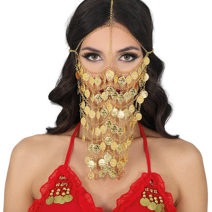 Metalen Munten Masker Volwassenen van Fiestas Guirca koop je bij Partywinkel