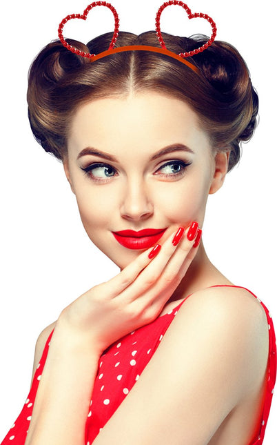 Metallic hearts headband van Fiestas Guirca koop je bij Partywinkel