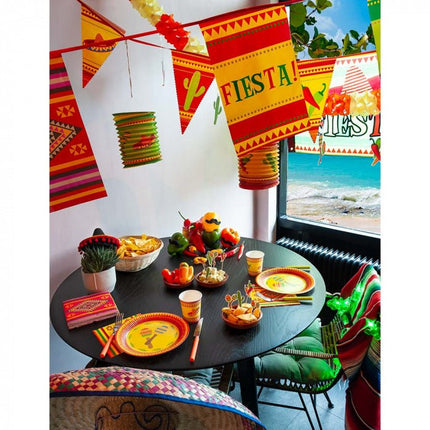 Mexicaanse Lampionnen Fiesta 16cm 2st van Boland koop je bij Partywinkel