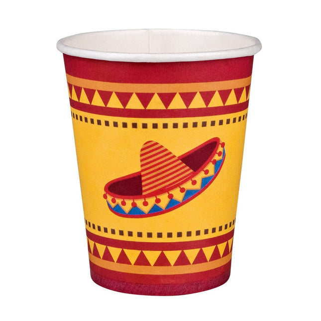 Mexico Bekers Papier 210ml 10st van Boland koop je bij Partywinkel