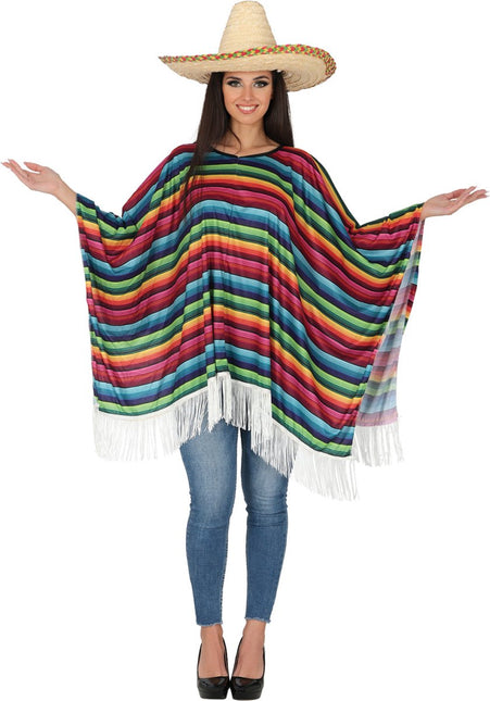 Mexico Poncho van Fiestas Guirca koop je bij Partywinkel
