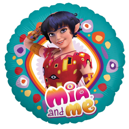 Mia And Me Heliumballong, rund, tom, 45 cm