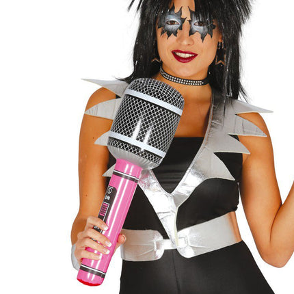 Microfoon Opblaasbaar 50cm van Fiestas Guirca koop je bij Partywinkel