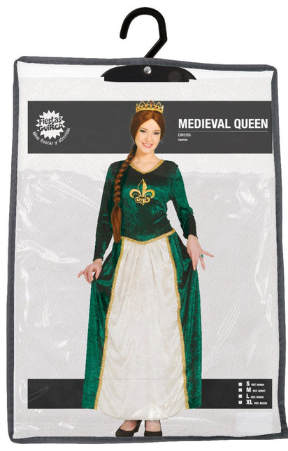 Middeleeuwse Koningin Jurk Dames van Fiestas Guirca koop je bij Partywinkel