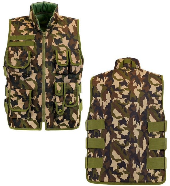 Militair Camouflage vest van Widmann koop je bij Partywinkel
