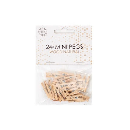 Mini Knijpers Hout 24st van WeFiesta koop je bij Partywinkel