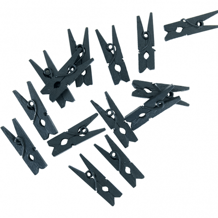 Mini Knijpers Hout Zwart 24st van WeFiesta koop je bij Partywinkel